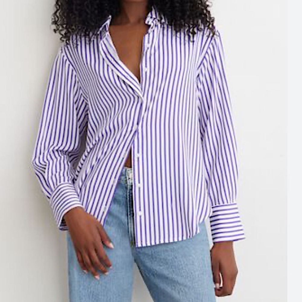 Oversized long sleeve button top - Brand new